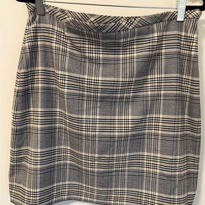 Plaid mini skirt in gray/butter yellow/cream, Clueless